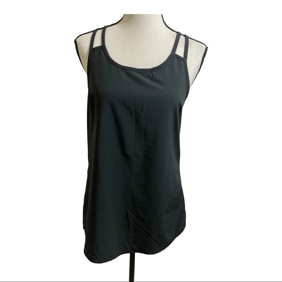 Athleta go time rank top double strap and racerback black size Small - Picture 6 of 9